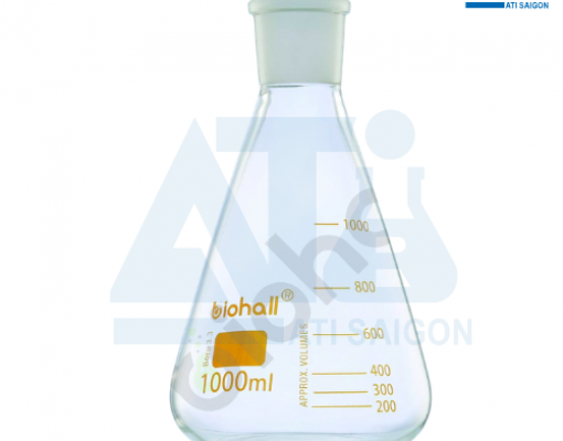 Glass Erlenmeyer Flask with Ground Joint - Biohall